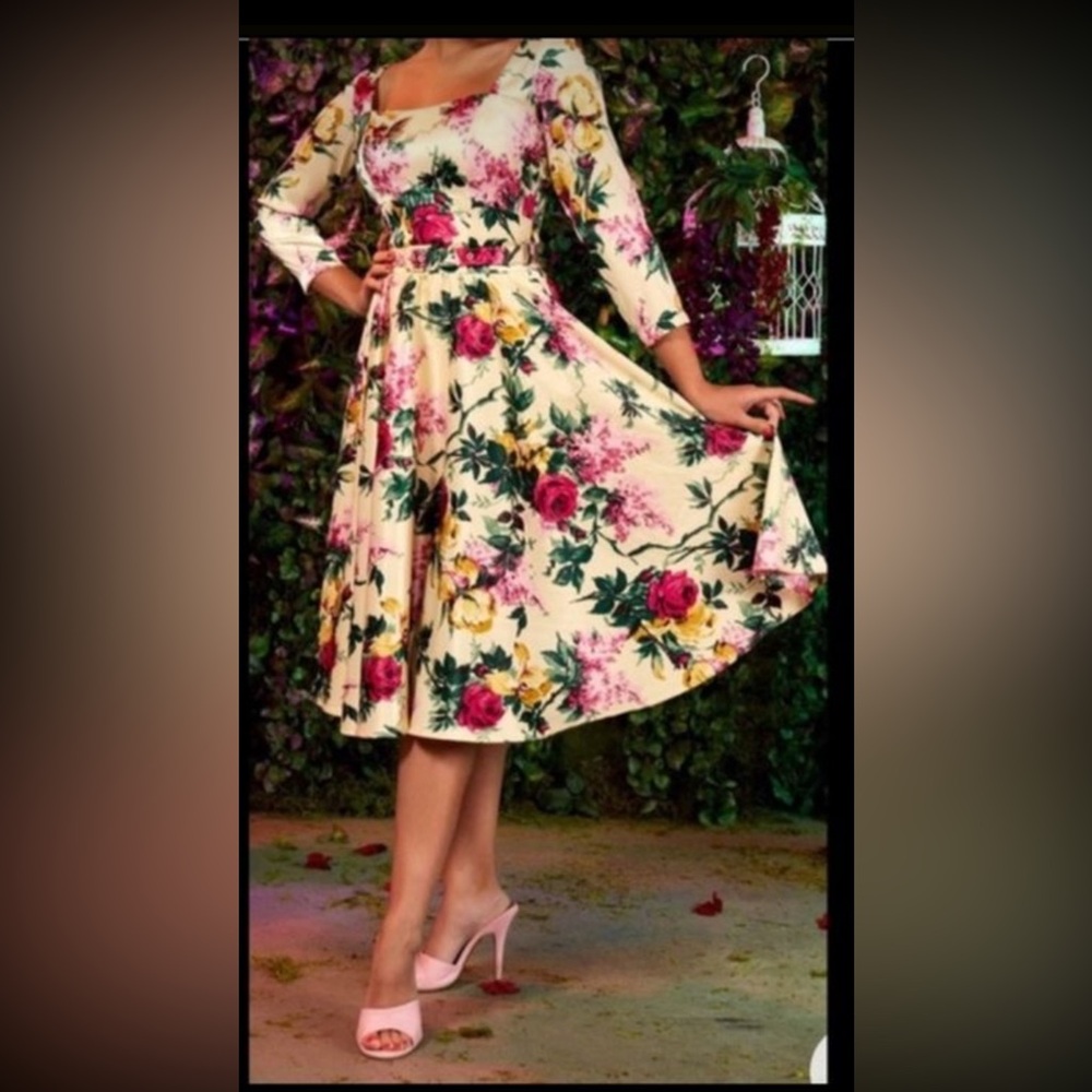 Pinup Couture Floral Dress 3X